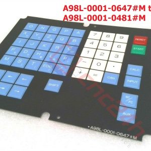 A98L-0001-0481#M - Decal phím bấm Fanuc 10M