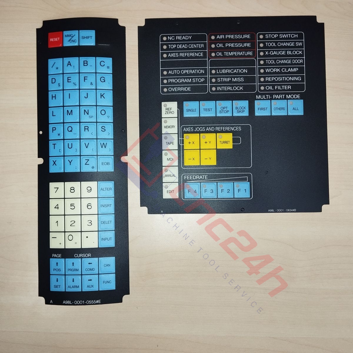 A98L-0001-0555 A98L-0001-0634 - Decal phím bấm đột Amada