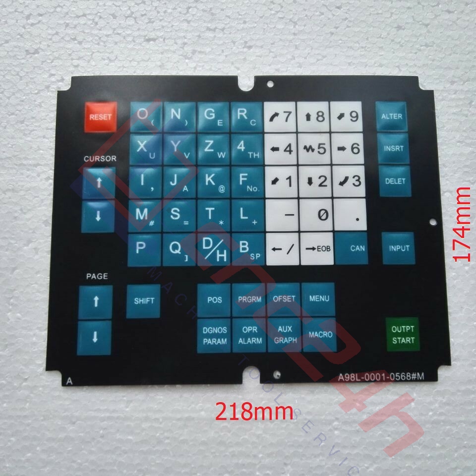 A98L-0001-0568#M Bản VN 0.5mm - Decal phím bấm Fanuc 0M
