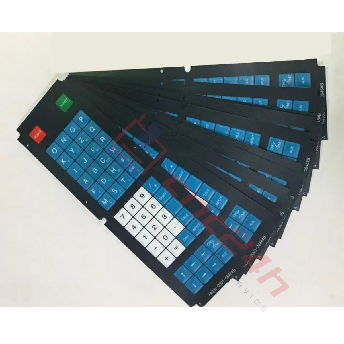 A98L-0001-0646B_h3 A98L-0001-0646 - Decal phím bấm Fanuc 11M 15M loại dài