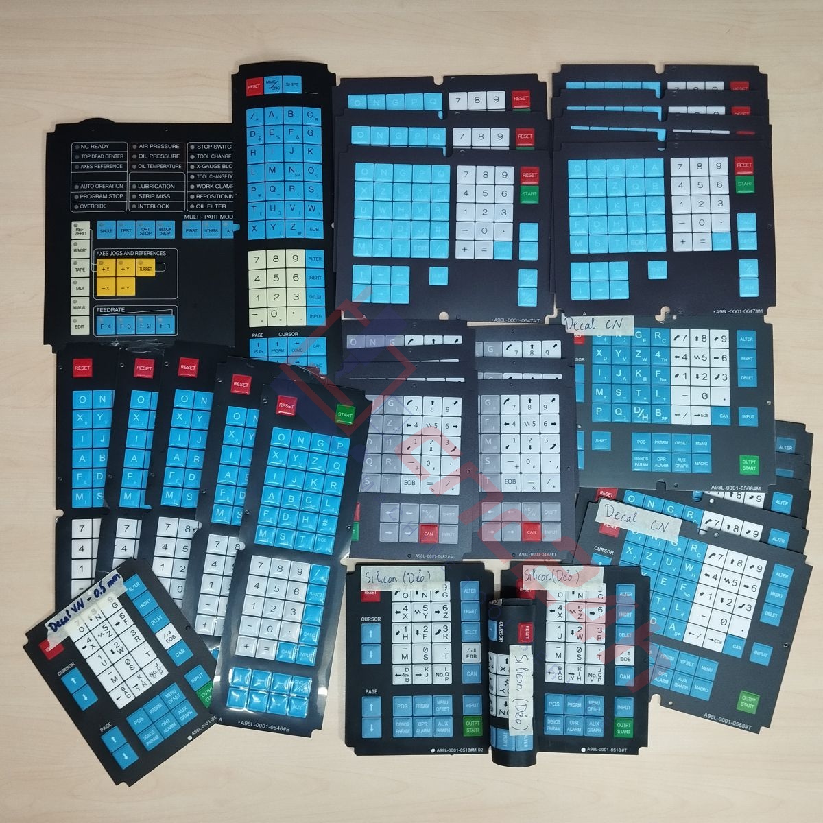 Ban phim Fanuc A98L-0001-0646B - All c24 A98L-0001-0646 - Decal phím bấm Fanuc 11M 15M loại dài