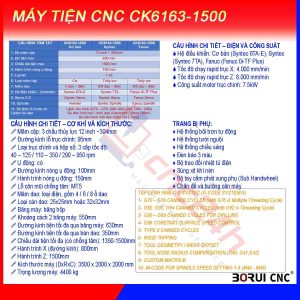 Máy tiện CNC CK6163-1500