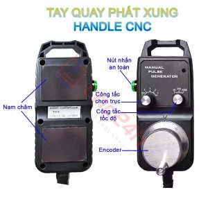 Tay quay phát xung handle (handwheel) dùng cho các máy CNC Fanuc 3, 6, 10/11, 0, 15, 16/18/21, 16i/18i/21i, 0i, 30i, 31i, 32i,… hàng mới 100%