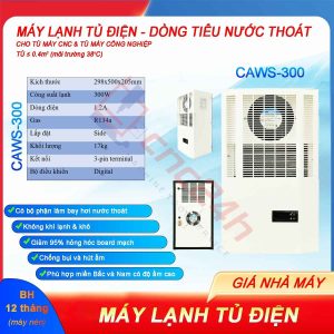Máy lạnh tủ điện khô CAWS-1500 1500W (điều hòa tủ điện) bản tiêu nước