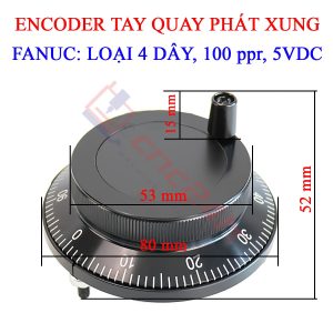 Encoder tay quay phát xung được dùng thay thế cho các loại handle, hanwheel, MPG của máy phay, tiện CNC. Giải pháp điều khiển chính xác cho máy CNC