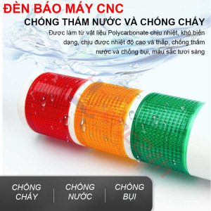 Đèn tháp - Đèn báo CNC - 1/2/3 tầng - Thương hiệu YHKJ - Mới 100%. Chân đế gấp xoay 180 độ. Có còi. Bóng LED. Có công tắc chọn chế độ sáng (ON / BLINK).