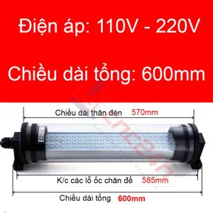 Đèn chiếu sáng máy CNC - Đèn ống LED CNC - Đế xoay 360 độ - Chiếu sáng vùng gia công - Chống nước / bụi / dầu / va đập.