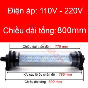 Đèn chiếu sáng máy CNC - Đèn ống LED CNC - Đế xoay 360 độ - Chiếu sáng vùng gia công - Chống nước / bụi / dầu / va đập.