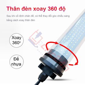 Đèn chiếu sáng máy CNC - Đèn ống LED CNC - Đế xoay 360 độ - Chiếu sáng vùng gia công - Chống nước / bụi / dầu / va đập.