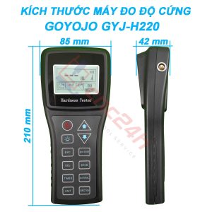 Máy đo độ cứng kim loại cầm tay Goyojo GYJ-H220 là một thiết bị đo độ cứng vật liệu chính xác, phù hợp cho ngành cơ khí, xây dựng, kiểm tra sản phẩm.