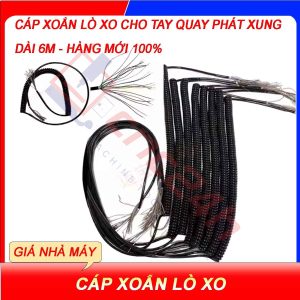 Cáp xoắn lò xo tay quay phát xung CNC – vỏ PU chống dầu cháy, lõi đồng mềm, dài 4-10m. Đàn hồi tốt, chống đứt gãy, bền bỉ. Dùng cho MPG, encoder.