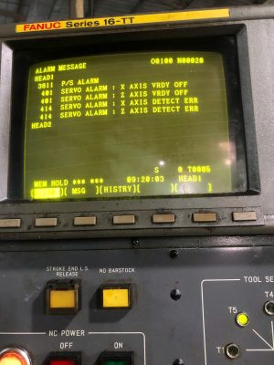 sửa máy cnc 401 servo