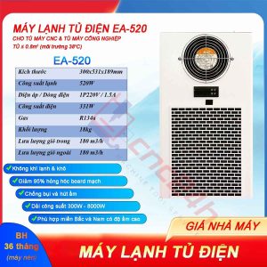 Máy lạnh tủ điện EA-520 520W máy lạnh khô cho máy CNC bền, rẻ, hiệu quả cao