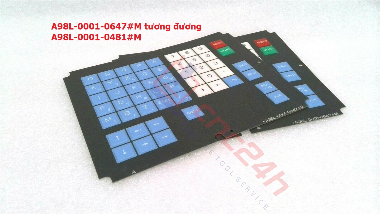 A98L-0001-0481M_h2 A98L-0001-0481#M - Decal phím bấm Fanuc 10M