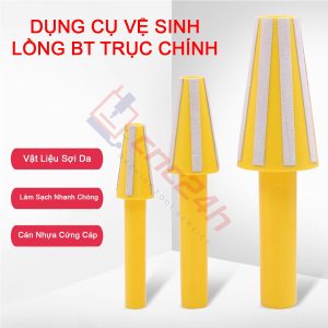 Dụng cụ vệ sinh trục chính của máy phay CNC sẽ loại bỏ cặn bẩn, các phoi bám trong lồng trục chính,....giúp bảo dưỡng trục chính sạch sẽ, hoạt động trơn tru, hiệu quả và ổn định hơn.
