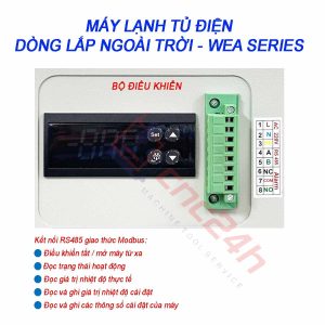 Máy lạnh tủ điện ngoài trời WEA-5000 5000W có độ chống thấm cao, sử dụng ngoài trời hoặc xưởng có độ ẩm cao, làm mát nhanh và chịu nhiệt độ cao.