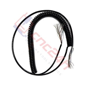 Cáp xoắn lò xo tay quay phát xung CNC – vỏ PU chống dầu cháy, lõi đồng mềm, dài 4-10m. Đàn hồi tốt, chống đứt gãy, bền bỉ. Dùng cho MPG, encoder.