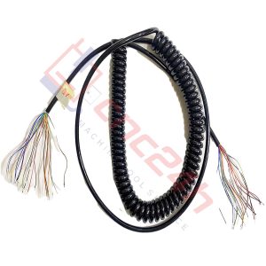 Cáp xoắn lò xo tay quay phát xung CNC – vỏ PU chống dầu cháy, lõi đồng mềm, dài 4-10m. Đàn hồi tốt, chống đứt gãy, bền bỉ. Dùng cho MPG, encoder.